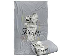 Sesame Street Oscar The Grouch Scram Manta súper Suave con Tacto Sedoso - 91 x 147 cm