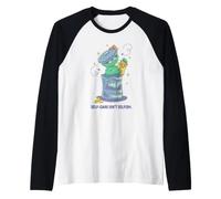 Sesame Street Oscar The Grouch Self-Care Isn'T Selfish Camiseta Manga Raglan