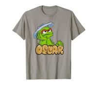 Sesame Street Oscar The Grouch Simple Graffiti Tag Camiseta
