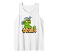 Sesame Street Oscar The Grouch Simple Graffiti Tag Camiseta sin Mangas