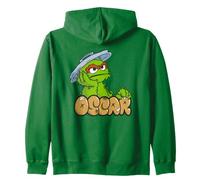 Sesame Street Oscar The Grouch Simple Graffiti Tag Sudadera con Capucha