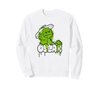 Sesame Street Oscar The Grouch Spray Paint Graffiti Tag Sudadera