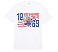 Sesame Street Red, White and Blue Group Breakout Comfort Colors Adult Heavyweight T-Shirt