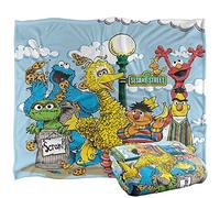 Sesame Street Retro Gang Officially Licensed Silky Touch Super Soft Throw Blanket 152 x 127 cm