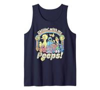 Sesame Street Retro Group Chillin' with My Peeps Camiseta sin Mangas