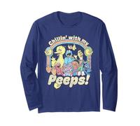 Sesame Street Retro Group Chillin' with My Peeps Manga Larga