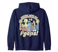 Sesame Street Retro Group Chillin' with My Peeps Sudadera con Capucha