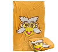 Sesame Street Simple Big Face Hoots The Owl Manta súper Suave con Tacto Sedoso - 91 x 147 cm