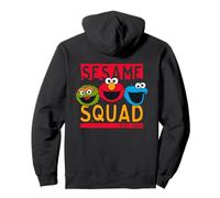 Sesame Street Squad Cookie Monster Elmo Oscar Personaje Pose Sudadera con Capucha