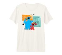 Sesame Street Street Beats Cookie Monster and Elmo Camiseta Premium