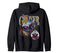 Sesame Street Super Grover Bootleg Style Sudadera con Capucha