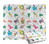 Sesame Street Tangled Lights Pattern Silky Touch Super Soft Throw Blanket 152 X 127 Cm