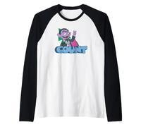 Sesame Street The Count Simple Graffiti Tag Camiseta Manga Raglan