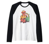 Sesame Street Tickle Me Elmo Ha Ha Ha Camiseta Manga Raglan