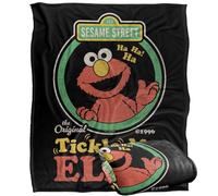 Sesame Street Tickle Me Elmo Original Manta súper Suave con Tacto Sedoso - 152 x 127 cm