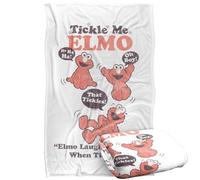 Sesame Street Tickle Me Elmo Tickle Ad Manta súper Suave con Tacto Sedoso - 91 x 147 cm