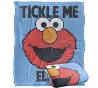 Sesame Street Tickle Me Elmo Tickle Me Manta súper Suave con Tacto Sedoso - 152 x 127 cm