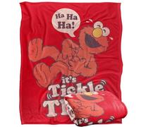 Sesame Street Tickle Me Elmo Tickle Time Manta súper Suave con Tacto Sedoso - 152 x 127 cm