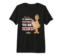 Sesame Street Vintage Big Bird, Costs Nothing To Be Kind Camiseta Premium