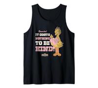 Sesame Street Vintage Big Bird, Costs Nothing To Be Kind Camiseta sin Mangas