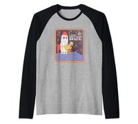 Sesame Street Vintage Big Bird, Need Some Space Camiseta Manga Raglan