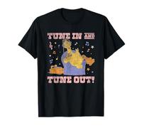 Sesame Street Vintage Big Bird, Tune In and Tune out Camiseta