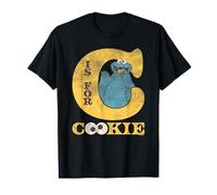 Sesame Street Vintage Heart C Is For Cookie Monster Camiseta