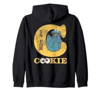 Sesame Street Vintage Heart C Is For Cookie Monster Sudadera con Capucha