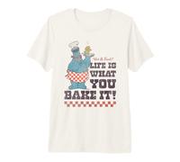 Sesame Street Vintage Heart Cookie Life Is What You Bake It Camiseta Premium