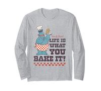 Sesame Street Vintage Heart Cookie Life Is What You Bake It Manga Larga