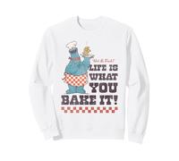 Sesame Street Vintage Heart Cookie Life Is What You Bake It Sudadera