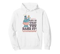 Sesame Street Vintage Heart Cookie Life Is What You Bake It Sudadera con Capucha