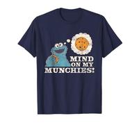 Sesame Street Vintage Heart Cookie Monster, Mind On Munchies Camiseta