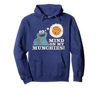 Sesame Street Vintage Heart Cookie Monster, Mind On Munchies Sudadera con Capucha