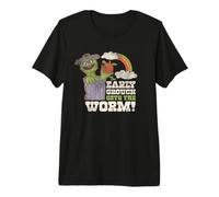 Sesame Street Vintage Oscar, Early Grouch Gets The Worm Camiseta Premium