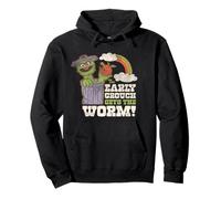 Sesame Street Vintage Oscar, Early Grouch Gets The Worm Sudadera con Capucha