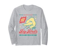 Sesame Street Vintage Sign Big Bird's Best Pancakes Manga Larga