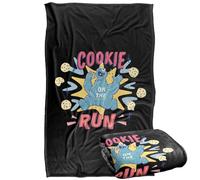 Sesame Street Vintage Sign Cookie Monster On The Run Manta súper Suave con Tacto Sedoso - 91 x 147 cm