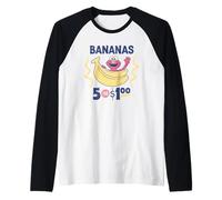Sesame Street Vintage Sign Elmo's Bananas Camiseta Manga Raglan