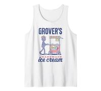 Sesame Street Vintage Sign Grover's Handmade Ice Cream Camiseta sin Mangas