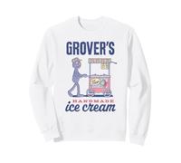 Sesame Street Vintage Sign Grover's Handmade Ice Cream Sudadera
