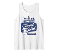 Sesame Street Vintage Sign Longest Street On Earth Camiseta sin Mangas