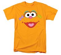 Sesame Street Zoe Face Camiseta Unisex, Oro, XL