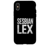 Sesbian Lex Divertido Queer LGBTQ Humor Sarcasmo Chiste Mujeres Hombres Carcasa para iPhone X/XS