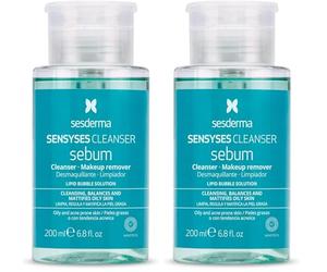 Sesderma SENSYSES Cleanser Sebum Desmaquillante Limpiador 200 ml. (Paquete de 2)
