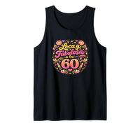 Sesenta Años Siendo Loca y Fabulosa Celebración de Mujer Camiseta sin Mangas