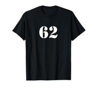 Sesenta y dos Número 62 Numerado Camiseta