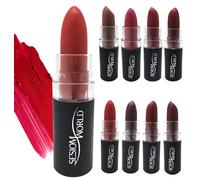Sesiomworld Barra de Labios My Mat Lipstick Mate Intenso, Tono 07, Dark Red 3.8 gr 1 Unidad 30 g