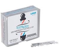Sesiomworld Caja 100 Medias Cuchillas Profesionales"Crown Model" Alta Efectividad 100 Unidades 200 g