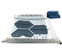 Sesiomworld Cera Depilatoria de Baja Fusión con Extracto de Azuleno Bandeja 1 Kilo 1 Unidad 1000 g